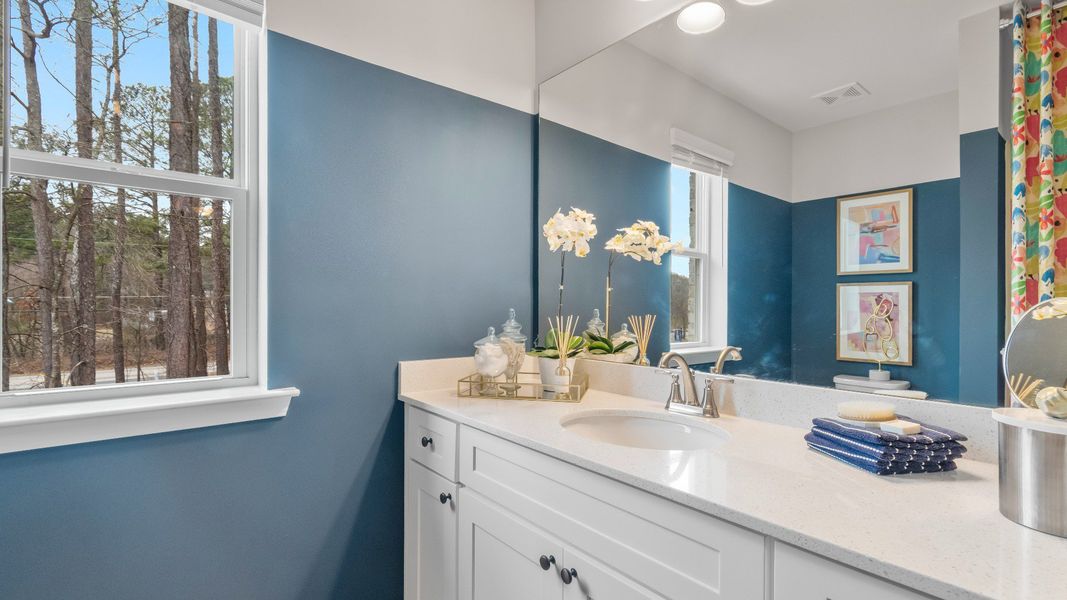 Representative furnished interior of a home built from the Austin - Alternate by DRB Homes in Diamante, Stockbridge (Image 26). Representative furnished interior of a home built from the Austin - Alternate by DRB Homes in Diamante, Stockbridge (Image 26).