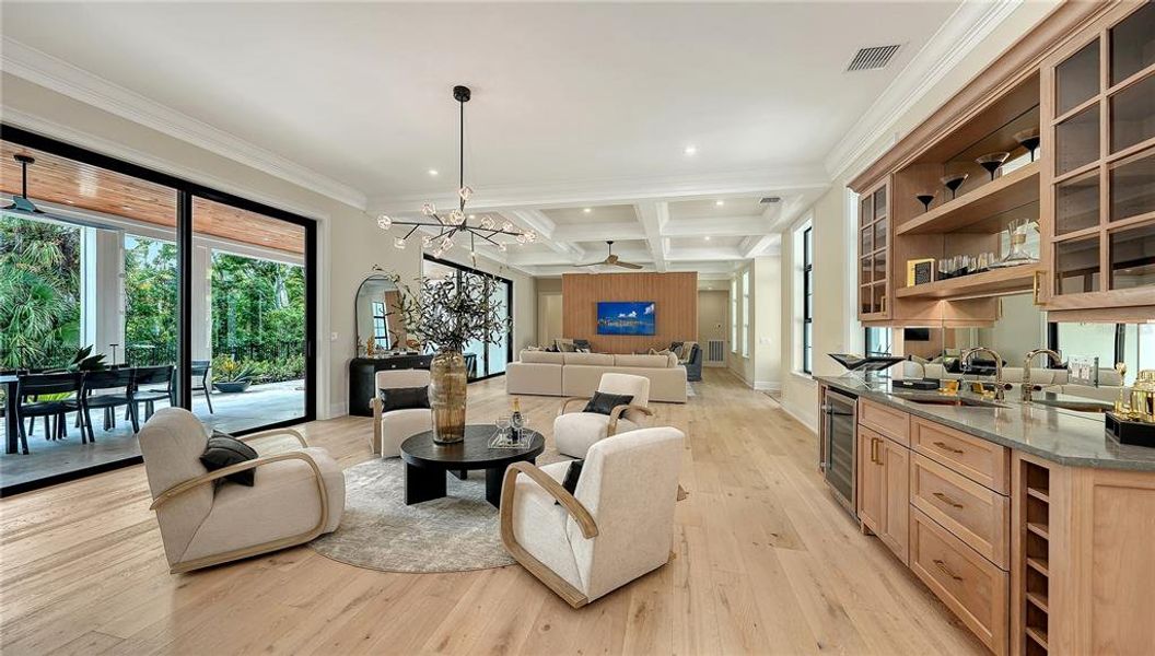 Furnished interior view inside a new home in , Sarasota (Image 12).