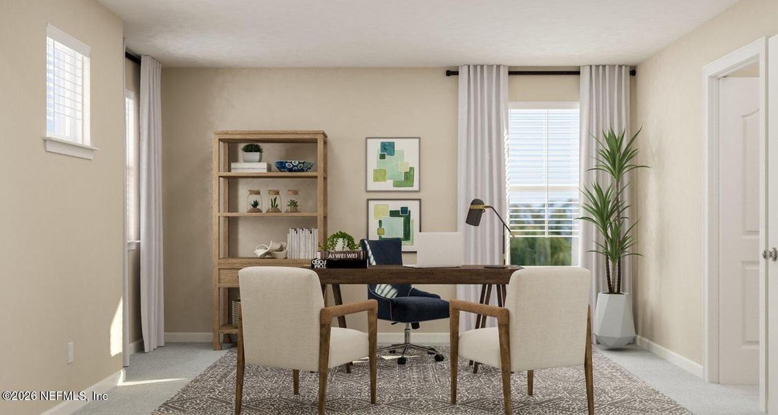 Furnished interior view inside a new home in , Jacksonville (Image 8). Furnished interior view inside a new home in , Jacksonville (Image 8).