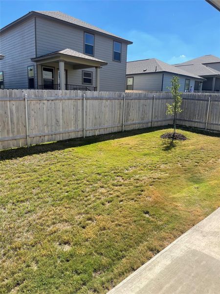 View of fenced backyard View of fenced backyard