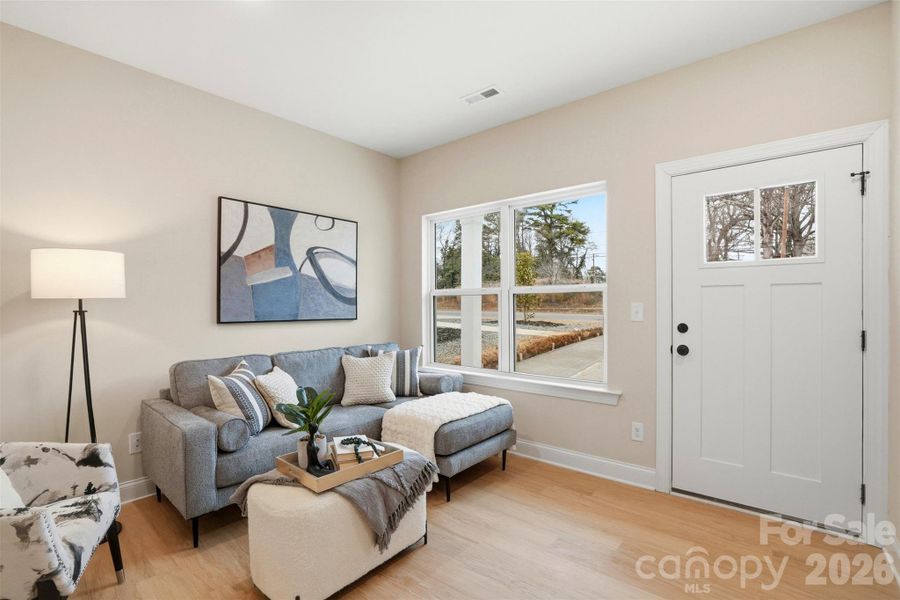 Furnished interior view inside a new home in , Charlotte (Image 7). Furnished interior view inside a new home in , Charlotte (Image 7).