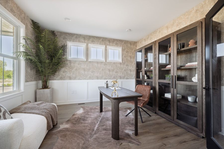Representative furnished interior of a home built from the Blair by Fischer Homes in Twin Lakes, Hoschton (Image 10).