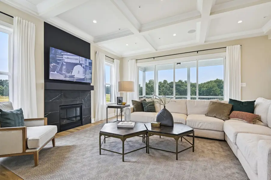 Representative furnished interior of a home built from the Jordan by Caruso Homes in Magnolia Acres, Fuquay Varina (Image 3).