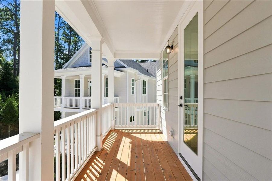 Exterior details and patio area of a home in Parkside Roswell, Roswell (Image 25).