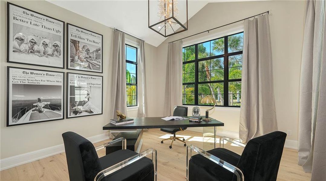 Furnished interior view inside a new home in , Sarasota (Image 38).