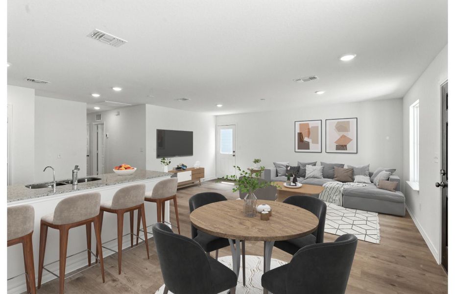 Representative furnished interior of a home built from the Caddo by Centex in Vista Real, Converse (Image 5).