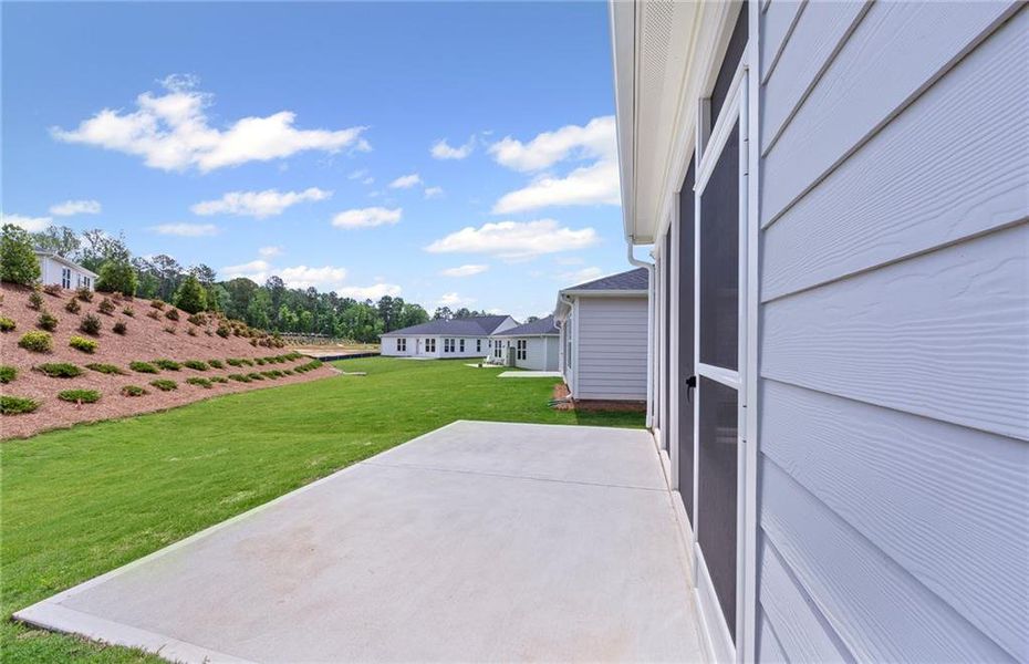 Front exterior of a new home in Sun City Peachtree, Griffin, GA, highlighting curb appeal (Image 15).