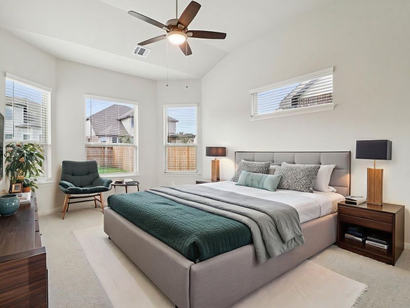 Furnished interior view inside a new home in Fox Falls, Boerne (Image 5).