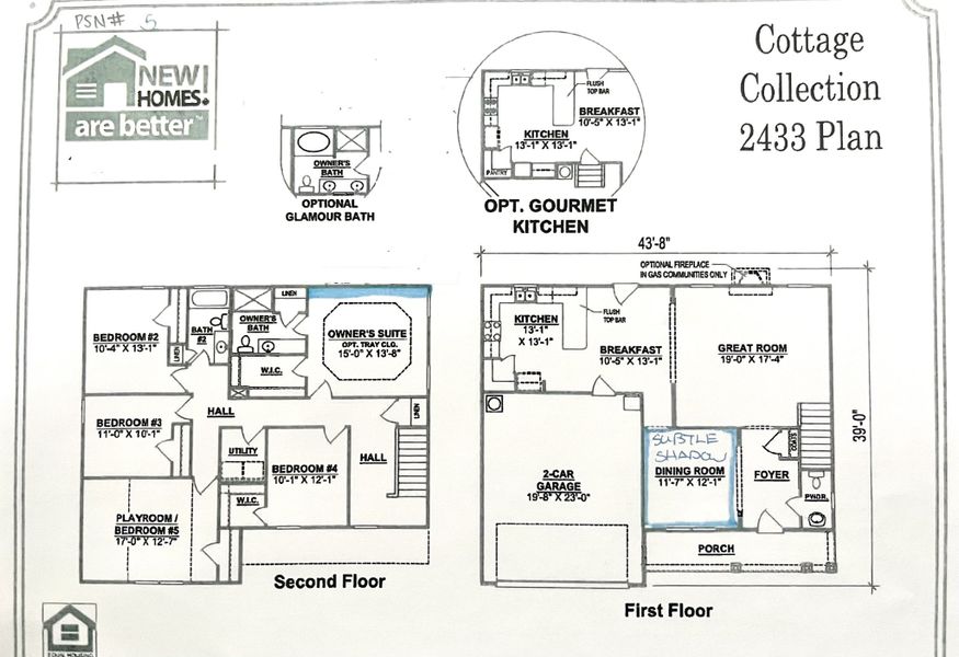 2D floor plan layout of this home in Patterson, Smyrna, TN (Image 3).
