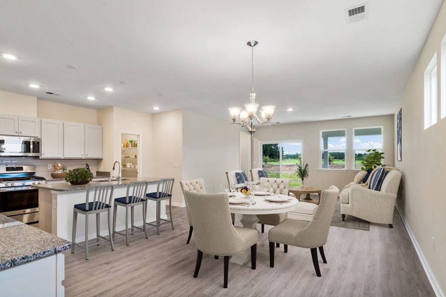 Representative furnished interior of a home built from the The Wren by Chesapeake Homes in Heritage Park at Longs, Longs (Image 6).