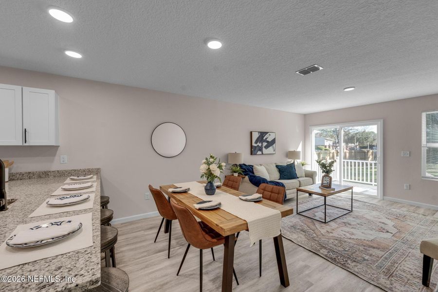 Furnished interior view inside a new home in , Jacksonville (Image 9).
