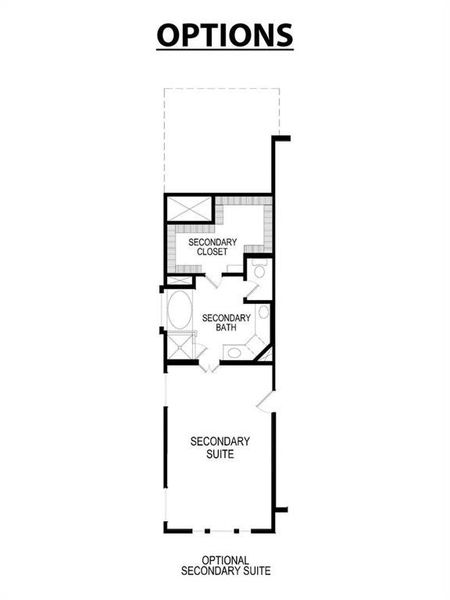 2D floor plan layout of this home in Collinsbrook Farm, Frisco, TX (Image 5).