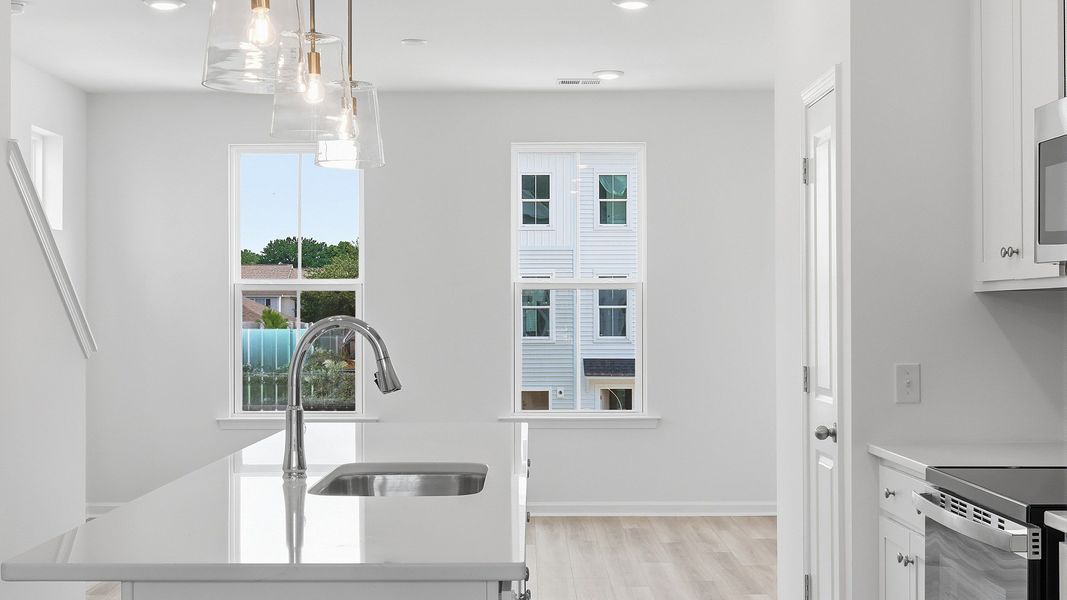 Representative furnished interior of a home built from the Hayden by DRB Homes in Clear Springs Townhomes, North Charleston (Image 15). Representative furnished interior of a home built from the Hayden by DRB Homes in Clear Springs Townhomes, North Charleston (Image 15).