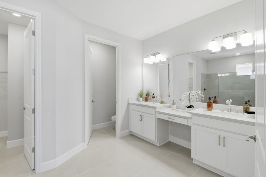 Furnished interior view inside a new home in Harvest at Ovation, Winter Garden (Image 17). Furnished interior view inside a new home in Harvest at Ovation, Winter Garden (Image 17).