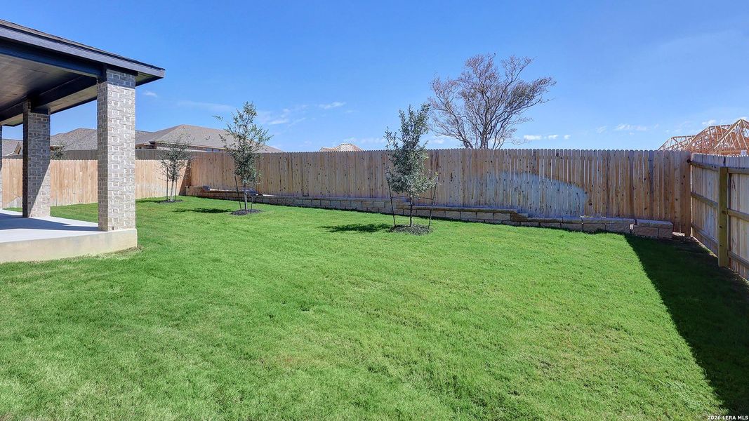 Exterior details and patio area of a home in Ladera, San Antonio (Image 23).
