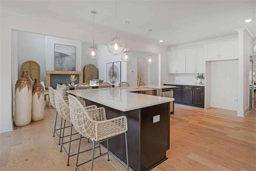 Furnished interior view inside a new home in Steeplechase, Hoschton (Image 13).
