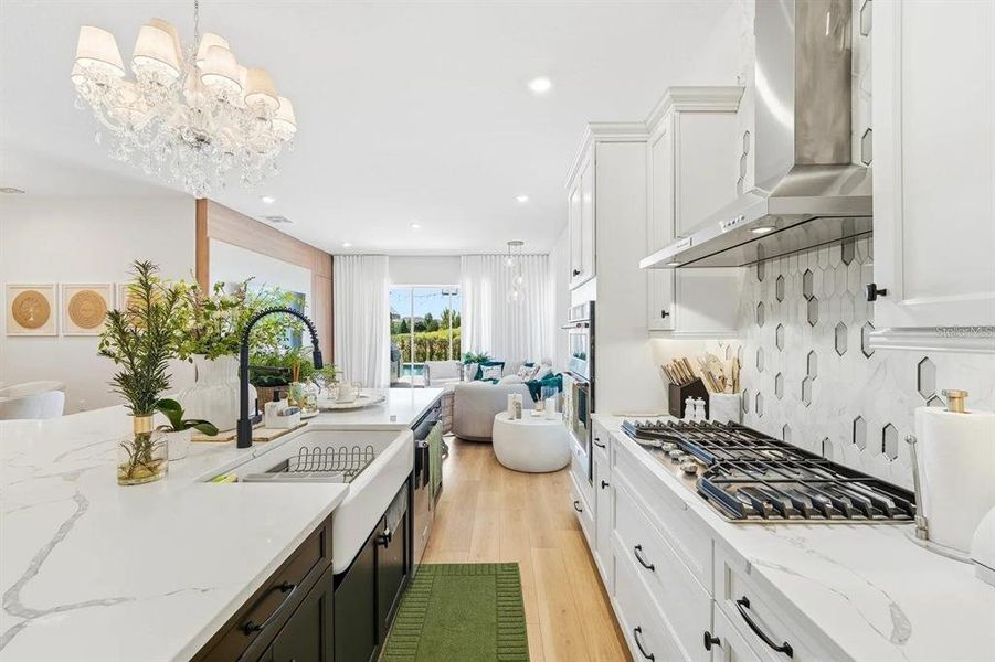 Furnished interior view inside a new home in Bella Collina, Montverde (Image 4).