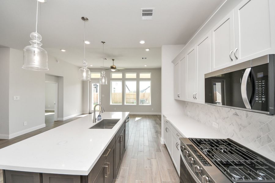 Furnished interior view inside a new home in Elyson, Katy (Image 8).