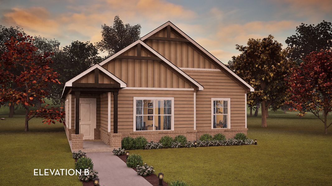 Representative exterior photo of a completed home built from the Topaz by CastleRock Communities in Whisper South, San Marcos, TX (Image 2).