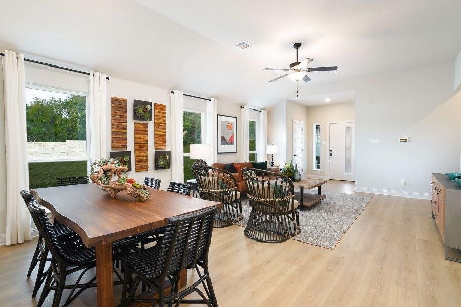 Dining room and living room Representative photo