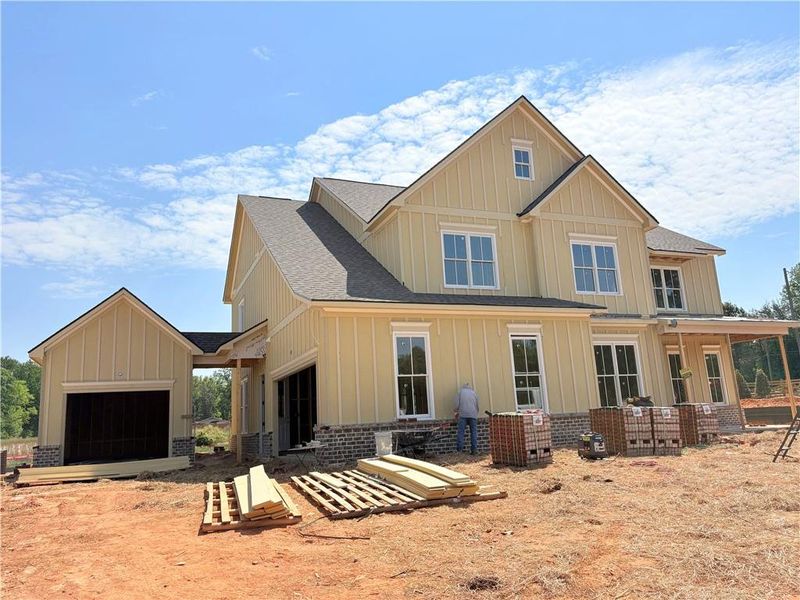 In-progress construction of a new home in The Tillery, Marietta, GA (Image 101).