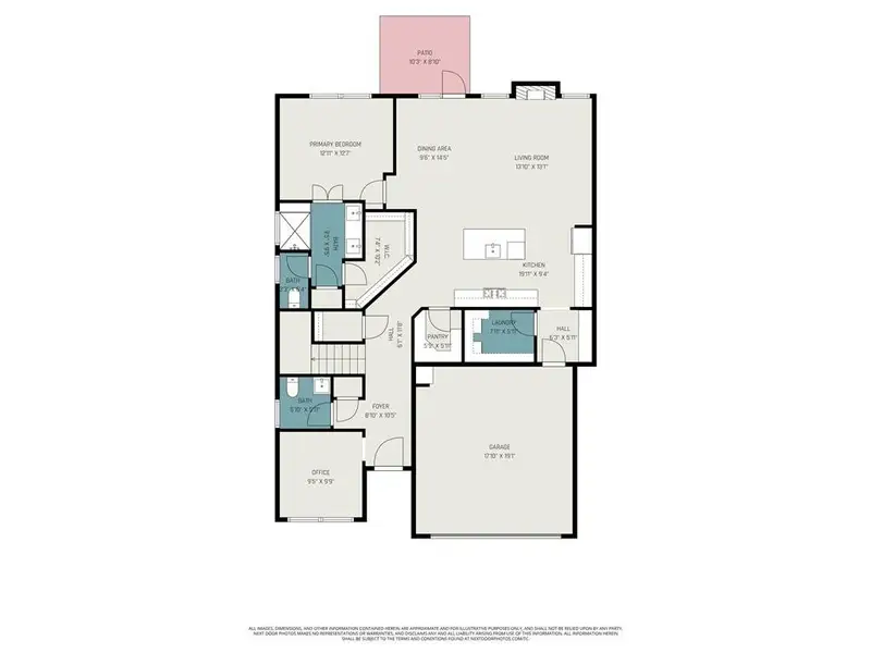 2D floor plan layout of this home in , Canton, GA (Image 4).