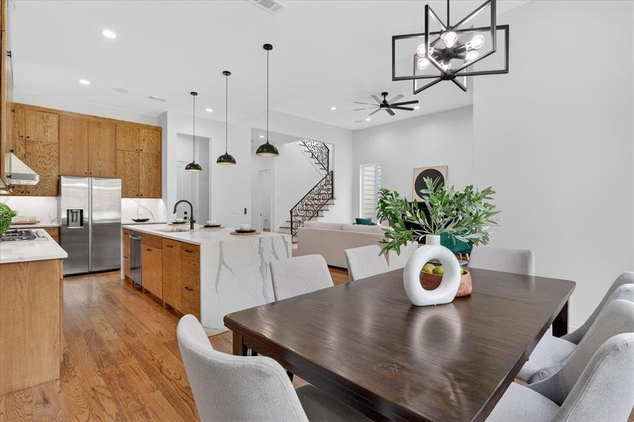 Furnished interior view inside a new home in , Dallas (Image 14).