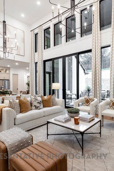 Furnished interior view inside a new home in Santa Rita Ranch: 90ft. lots, Liberty Hill (Image 34).