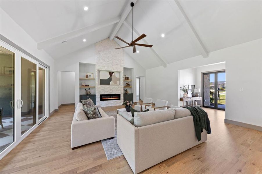 Furnished interior view inside a new home in , Red Oak (Image 13).