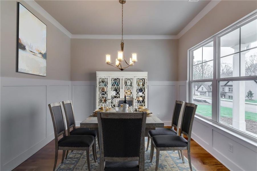 Furnished interior view inside a new home in Traditions of Braselton, Jefferson (Image 13).