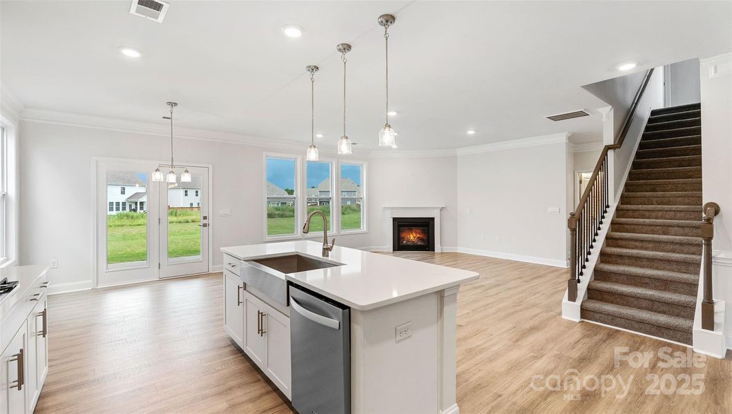 Photo is representative but stairs are carpeted.