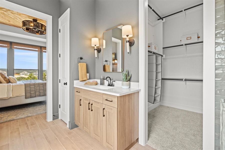 Furnished interior view inside a new home in Sweetwater, Austin (Image 27).