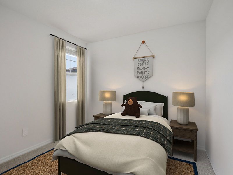 Furnished interior view inside a new home in The Grove at Stuart Crossing - Premier Series, Bartow (Image 9).