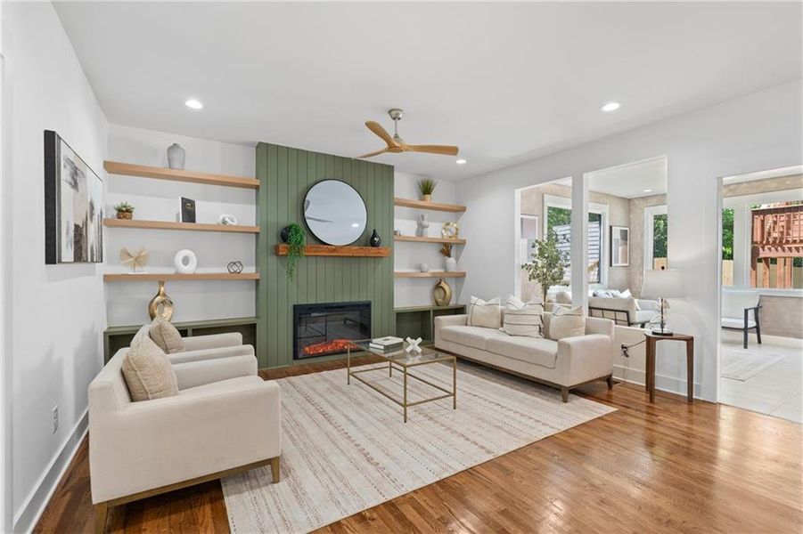 Furnished interior view inside a new home in , Atlanta (Image 44).