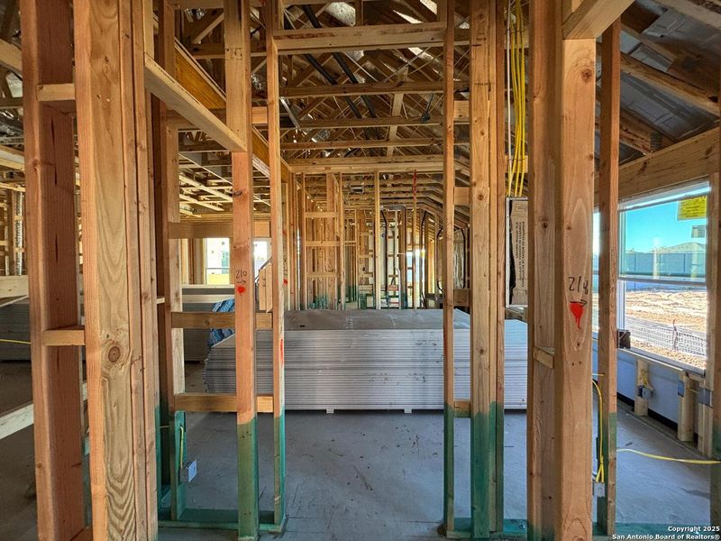 In-progress construction of a new home in Saddlebrook Ranch, Schertz, TX (Image 38).