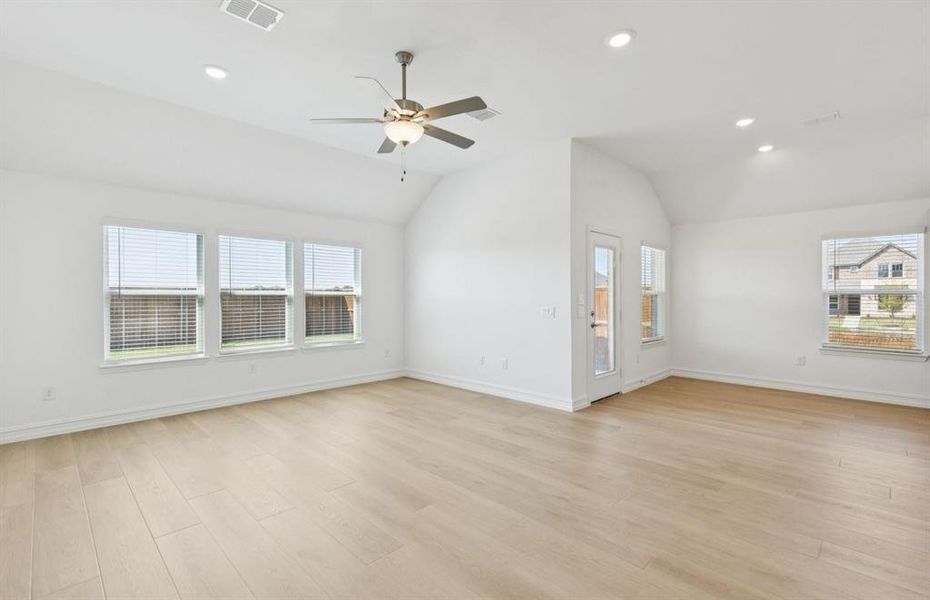 Gathering room with view of main living areas Gathering room with view of main living areas