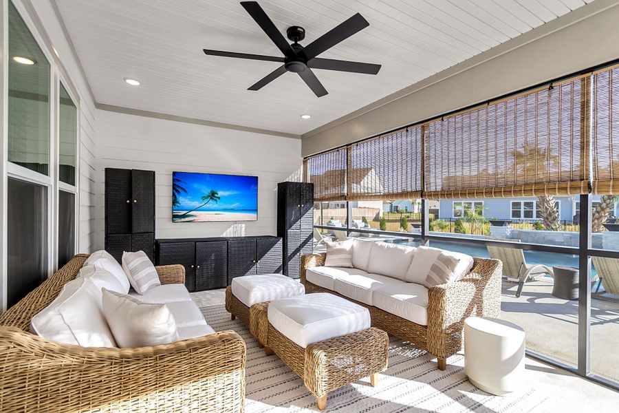 Furnished interior view inside a new home in Sea Island Preserve, Johns Island (Image 9).