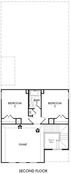 2D floor plan layout for the Harwood by Impression Homes in Heartland, Heartland, TX (Image 4). 2D floor plan layout for the Harwood by Impression Homes in Heartland, Heartland, TX (Image 4).