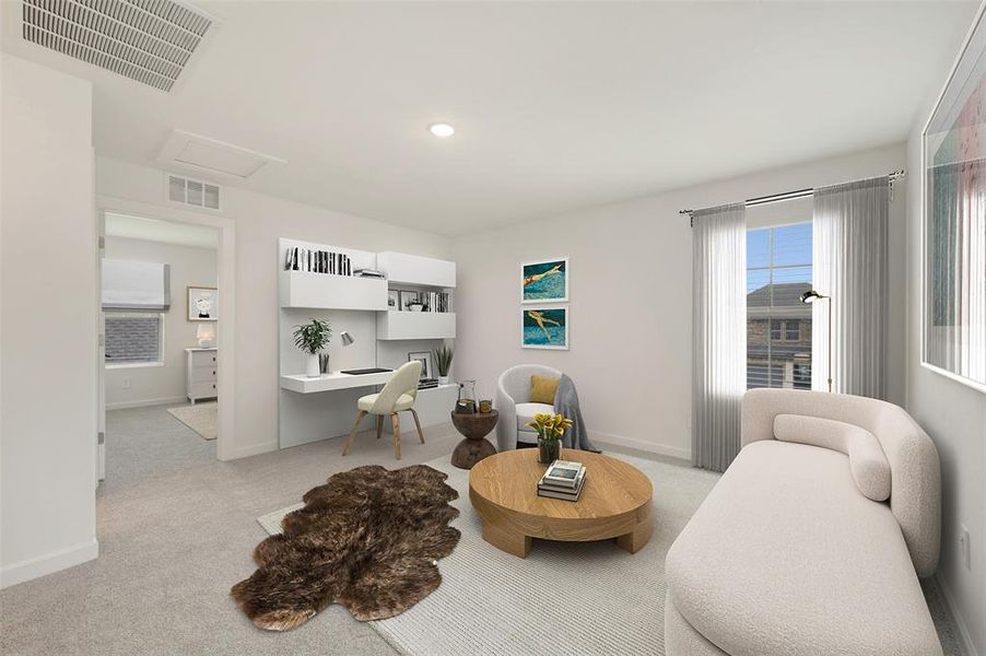 Furnished interior view inside a new home in Aspire at Reunion, Newark (Image 18).