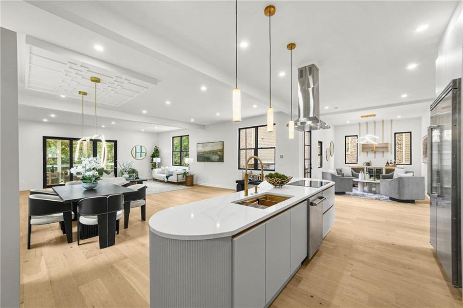 Furnished interior view inside a new home in , Atlanta (Image 7).