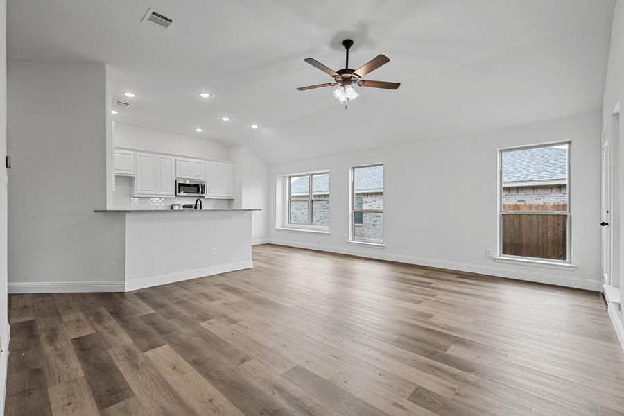 Representative unfurnished interior of a home built from the Sherwood by Cheldan Homes in Pitcock Addition, Graham (Image 66). Representative unfurnished interior of a home built from the Sherwood by Cheldan Homes in Pitcock Addition, Graham (Image 66).