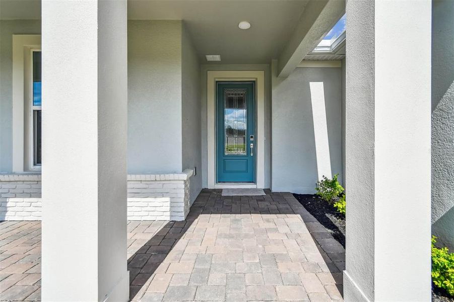 Exterior details and patio area of a home in Solace at Corner Lake, Orlando (Image 44).