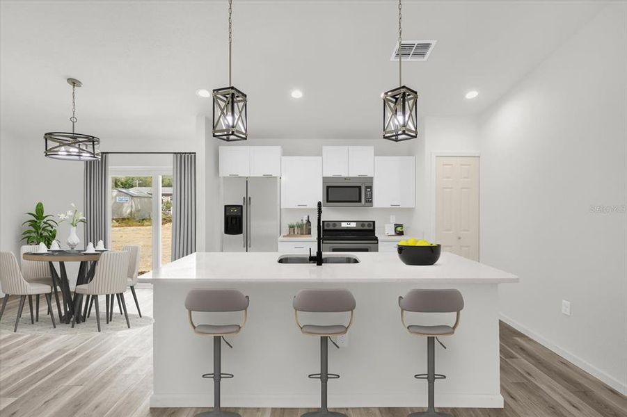 Furnished interior view inside a new home in , Ocala (Image 8).
