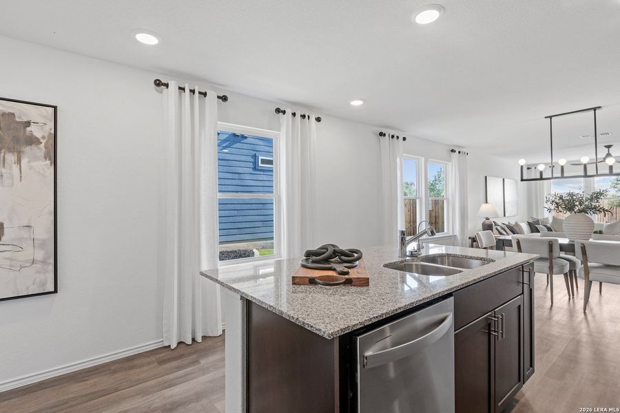 Furnished interior view inside a new home in Cinco Lakes, San Antonio (Image 7).