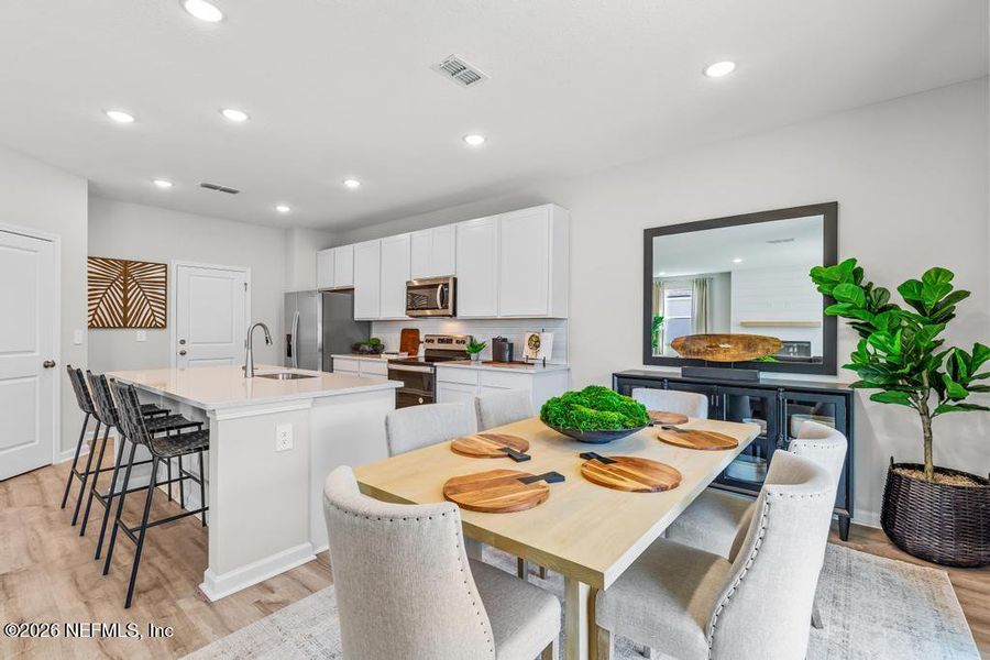 Furnished interior view inside a new home in The Landings at Pecan Park, Jacksonville (Image 6).