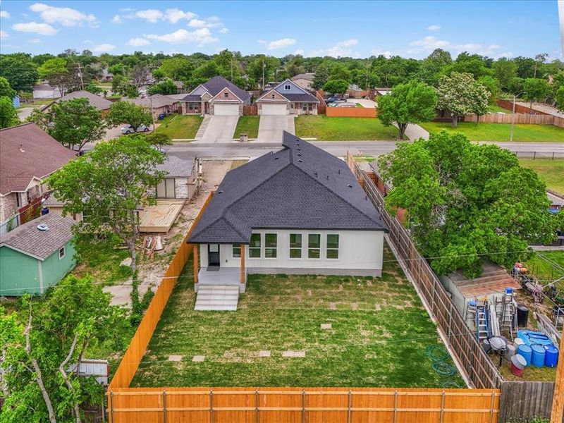 Exterior details and patio area of a home in , Fort Worth (Image 28).