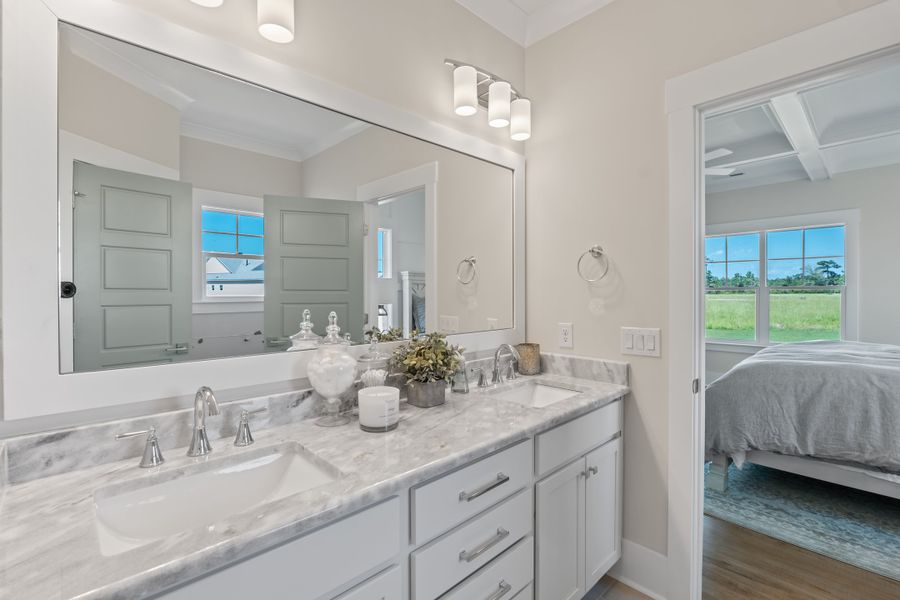 Representative furnished interior of a home built from the Scout by Bill Clark Homes in Riverside Cove, Wilmington (Image 61).