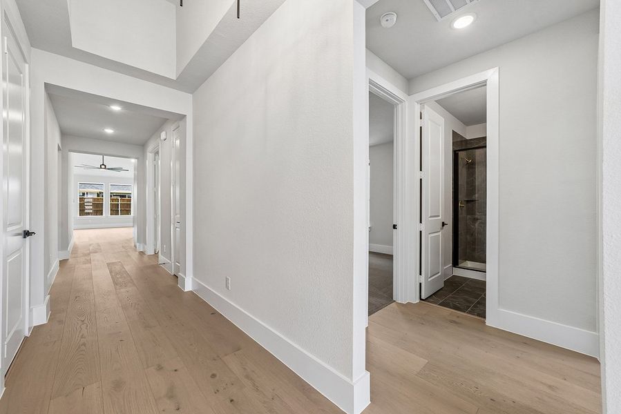 Representative unfurnished interior of a home built from the Kindrick by Landon Homes in Fields - East Village, Frisco (Image 18). Representative unfurnished interior of a home built from the Kindrick by Landon Homes in Fields - East Village, Frisco (Image 18).