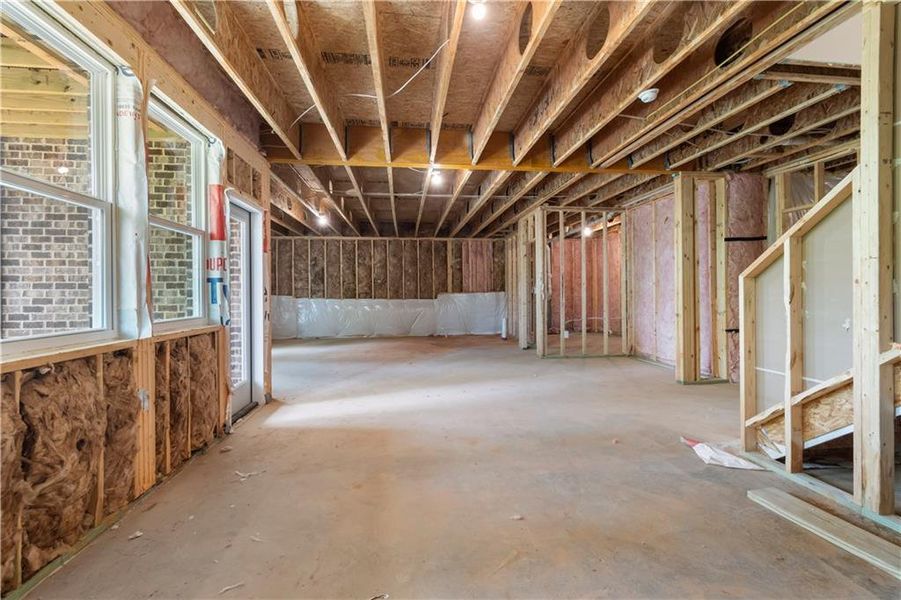 In-progress construction of a new home in Tiberon Woods, Cumming, GA (Image 42).