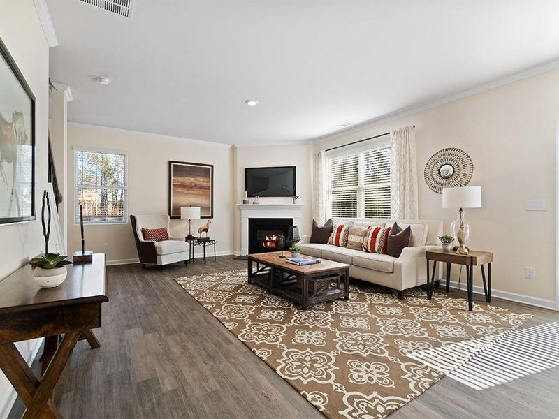 Furnished interior view inside a new home in Lost Creek, Dallas (Image 33). Furnished interior view inside a new home in Lost Creek, Dallas (Image 33).
